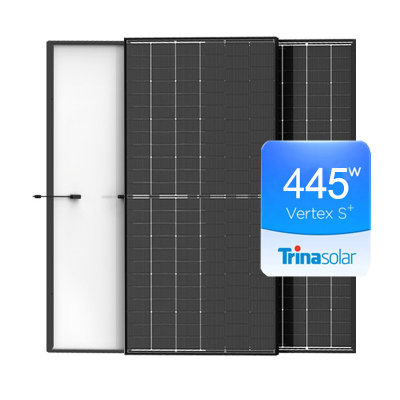 Trina Tier 1 Mono Vertex S+ Series 415Wp 420Wp 425Wp 430Wp 435Wp Solar Panel Black Frame 425Wp 430Wp 435Wp 440Wp 445Wp 450Wp Bifacial PV-modul