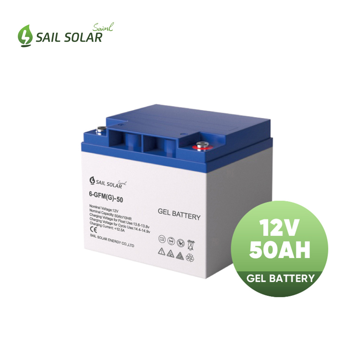 Gel lead Acid Solar Battery 12V 50ah