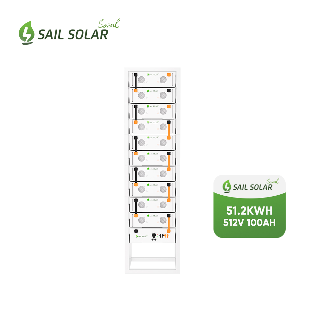 SAIL SOLAR 307V 512V 716.8V 100Ah høyspennings litiumbatteri 30kwh 50kwh 70kwh for solenergilagringssystemer