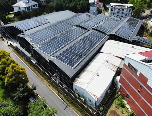 320 kW solcelleanlegg i Georgia-fabrikk