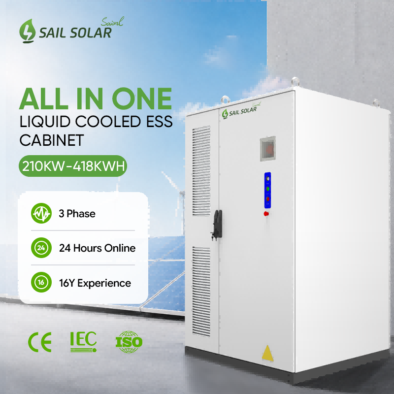 All-in-one Liquid-cooled ESS Cabinet 100KW-210KW 418 KWH